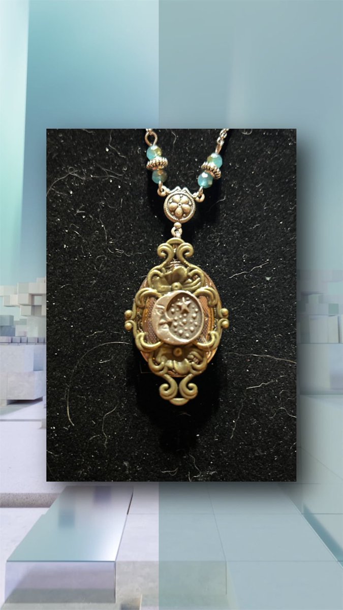 Witschy's tweet photo. Lovely silver/bronze toned crescent moon photo locket necklace. https://t.co/swi572vxV2 https://t.co/vAZp2kME5o