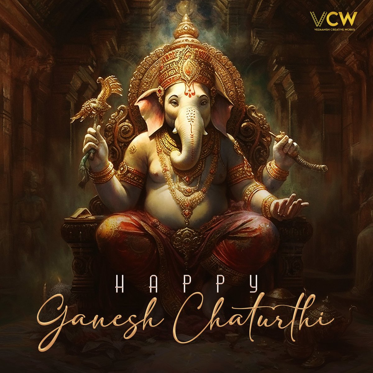 May your life be as colorful and joyful as the decorations of Lord Ganesha 😇 #HappyVinayakaChaturthi