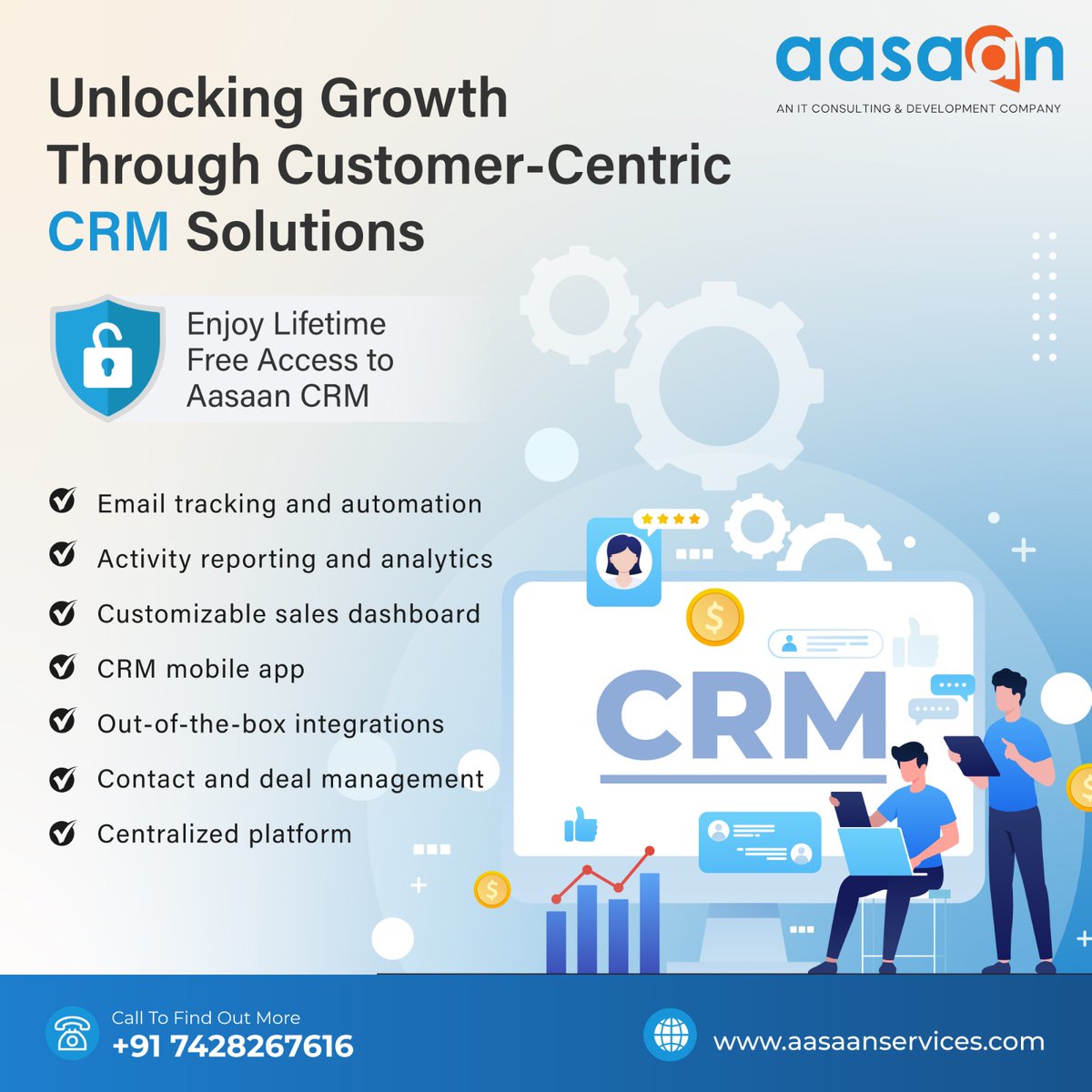 aasaanservices's tweet photo. Enjoy Lifetime Free Access to Aasaan CRM🚀📈

📝 Registration Steps for Aasaan CRM:
🌐 Visit https://t.co/WaAAkd3xpX
👆 Click on the "Register" button.
📝 Provide your details in the registration form.
📧 Check your registered email for your username and password. https://t.co/hb5bQB8eGt