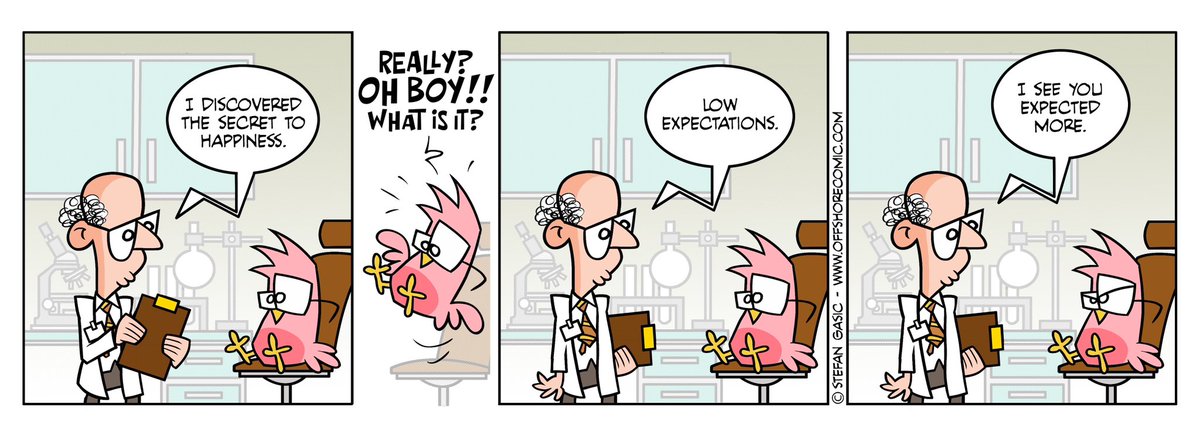 A strip for Mondays. #Offshorecomic 

The secret to happiness revealed 👇🏻