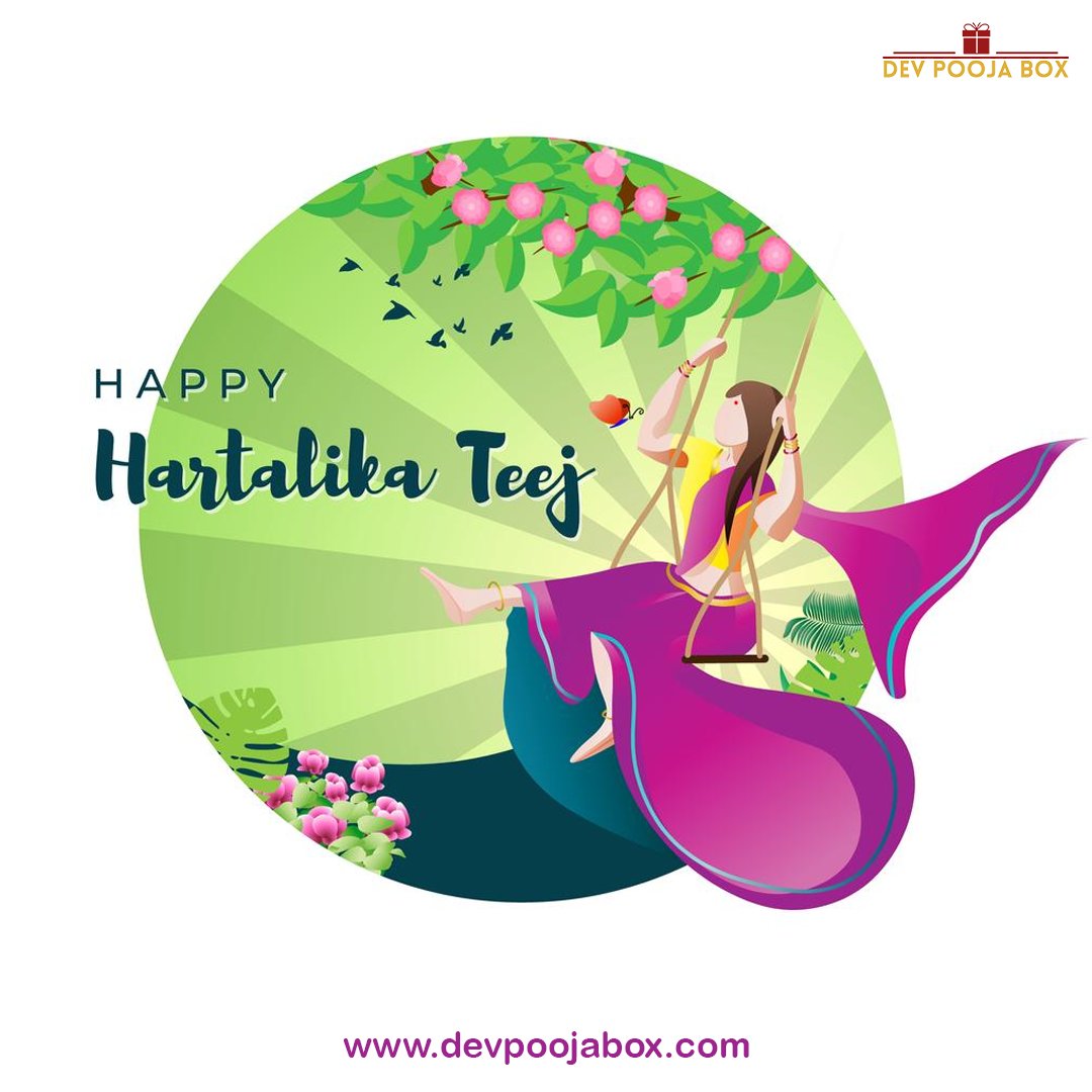 devpoojabox's tweet photo. 🌺 Celebrate the vibrant hues of womanhood and the enduring bond of love on this Hartalika Teej! 🌸 Let the rhythmic swing of joy and devotion fill your heart as you immerse in the festivities. May this Teej bring you endless love and happiness. 💃🌕 

#HartalikaTeej #Womanhood https://t.co/hK5AiYnlxo