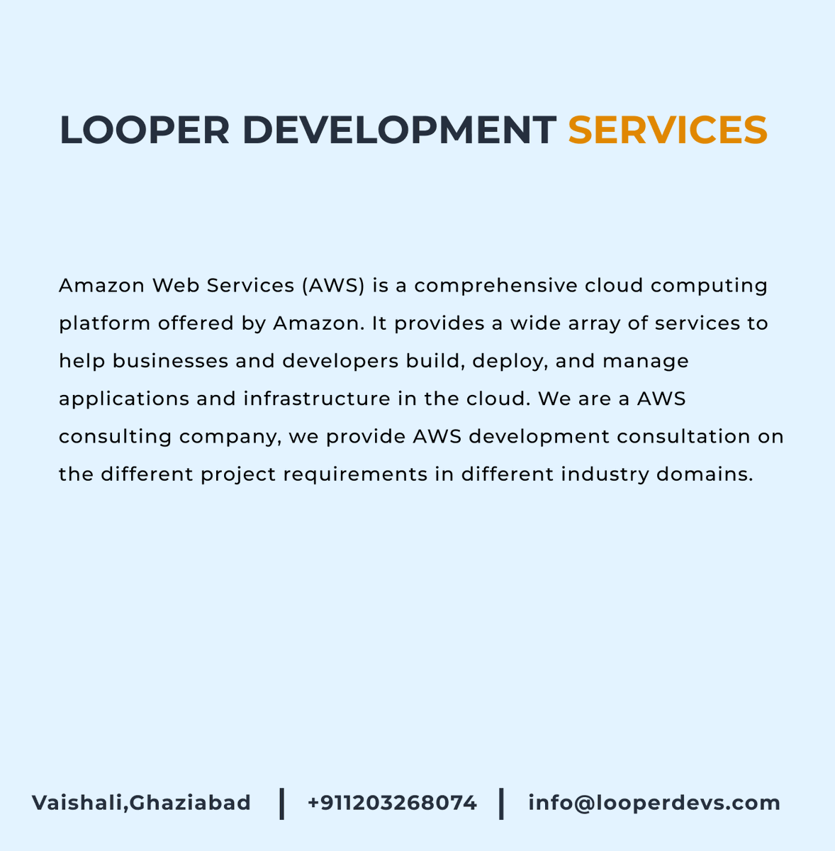 Looperdevs0's tweet photo. AWS Consulting Company | Looper Development Services.
#aws #cloud #cloudcomputing #azure #devops #technology #python #amazonwebservices #linux #amazon #programming #awscloud #cybersecurity #coding #googlecloud #developer #kubernetes #looperdevs #AmazonIndia https://t.co/ZQz0Zm2bay