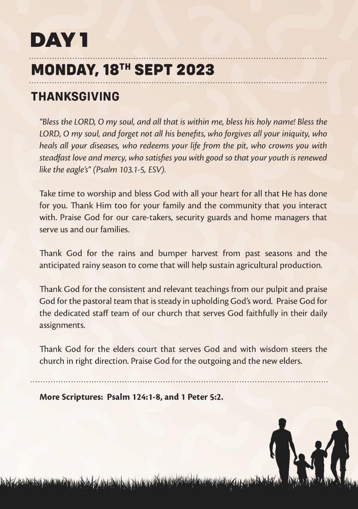 NairobiChapel's tweet photo. Prayer & Fasting Week
Day 1
Thanksgiving
Bible Ref: Ps 103:1-5(ESV)
Welcome to our September Prayer & Fasting week.
Today, take time to bless God with all your heart for all that He has done.
Download complete guides ➡️https://t.co/yEgSiBGMlu
#Prayer #Fasting #iPRAYse https://t.co/X3LbHF1iNB