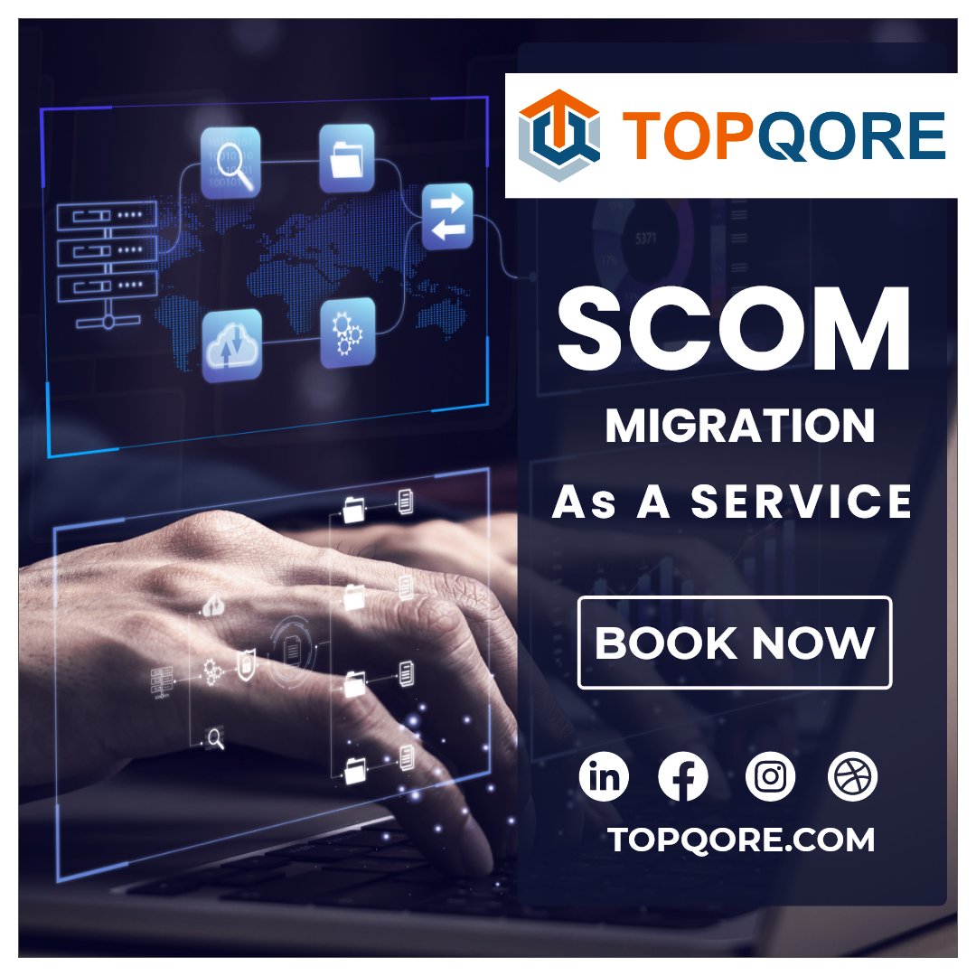 Is your SCOM installation ready for the future?
There's a lot to consider, from design documents to new servers and databases. But don't fret, we've got the expertise to guide you through it all!
Contact us at contact@topqore.com for bookings and more info.