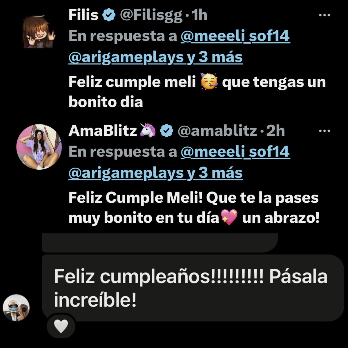 meeeli_sof14's tweet image. 💌 Me voy a dormir muy feliz, gracias a todos los que me ayudaron°