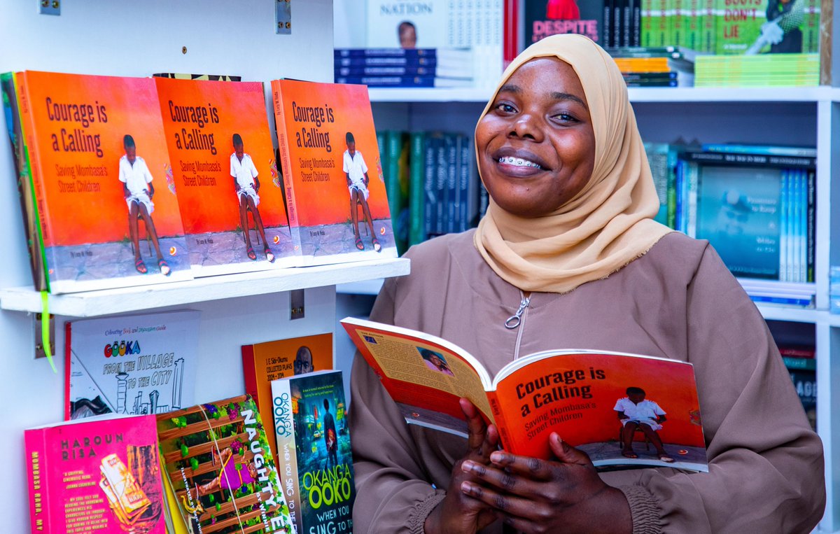 My book from <a href="/NuriaStore/">Nuria Bookstore Kenya</a> It is a compelling read about my journey with <a href="/WemaCentre/">Wema Centre</a>. Grab a copy at a special price of 1,850/-  @#CourageIsACallingSavingMombasaStreetChildren
