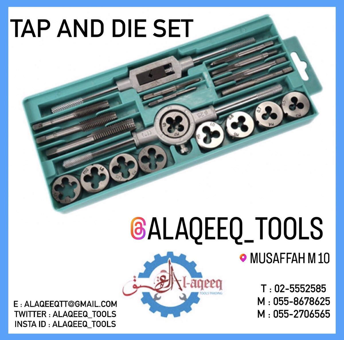 alaqeeq_tools's tweet photo. @alaqeeq_tools #musaffah #tap #tapset #tapanddie #die #tool #tools #cnc https://t.co/VTYdRAxgyZ