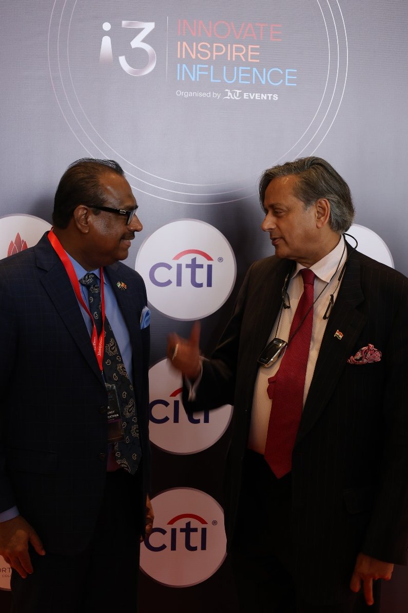 uindrarathna's tweet photo. Honored to moderate the family business panel discussion at #i3Summit featuring top CEOs and visionaries. Dr. Shashi Tharoor's riveting keynote and post-summit dinner with Dr. Tharoor were highlights. Kudos to @khaleejtimes for a stellar event.  @MFA_SriLanka @UAEEmbColombo #SWFI https://t.co/kI549gPgS5