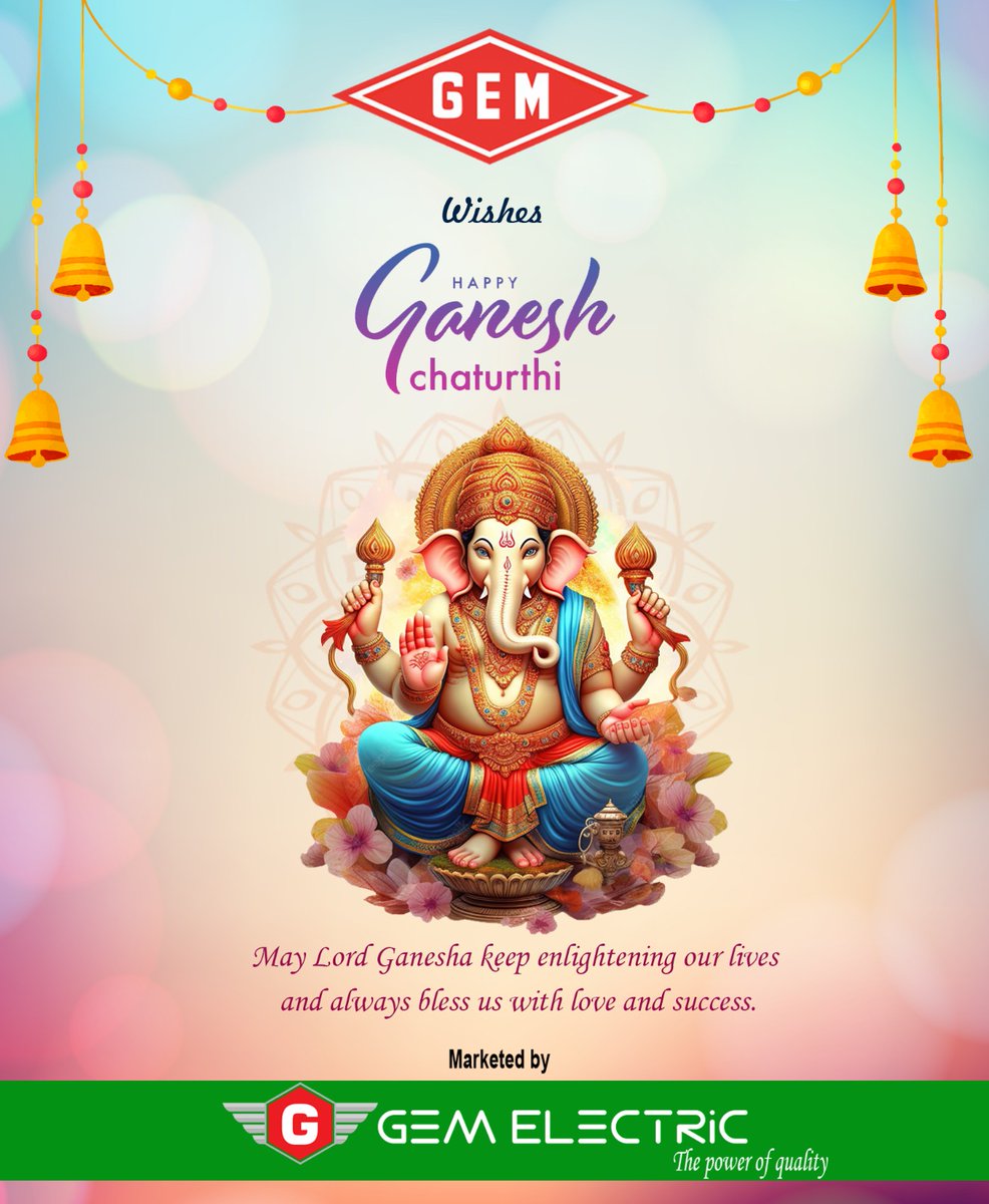 gem_electrical's tweet photo. May lord ganesha keep enlightening our lives and always bless us with love and success .
Happy Ganesh Chaturthi .

#HappyGaneshChaturthi #HappyVinayagarChaturthi #GaneshChaturthi #VinayagarChaturthi #Ganesha #GaneshaFestival #celebration #festival #wishes #GEM #GEMELECTRiC https://t.co/QUU1ksSktq