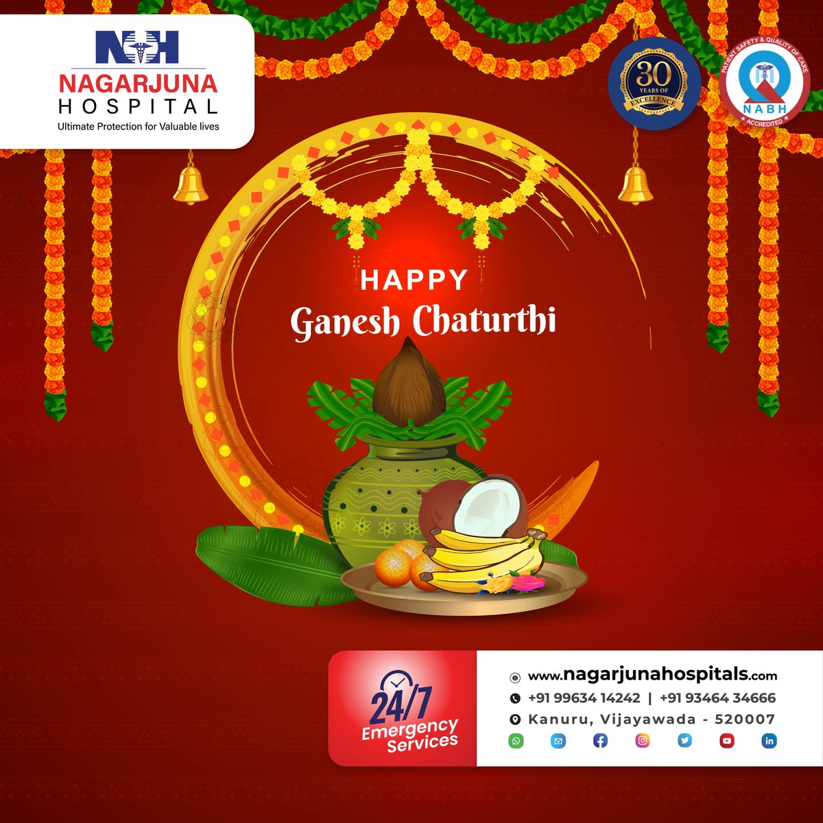 #GaneshChaturthi
#GaneshFestival
#LordGanesha
#GanpatiBappaMorya
#NagarjunaHospitals
#Healthcare
#Wellness
#CommunityCare
#FestivalOfHealth
#GaneshChaturthiCelebrations
#HealthyLiving
#MedicalCare
#HealthAndWellnes
#StayHealthy
#NagarjunaCares
#GaneshChaturthiWishes
#HealthForAll