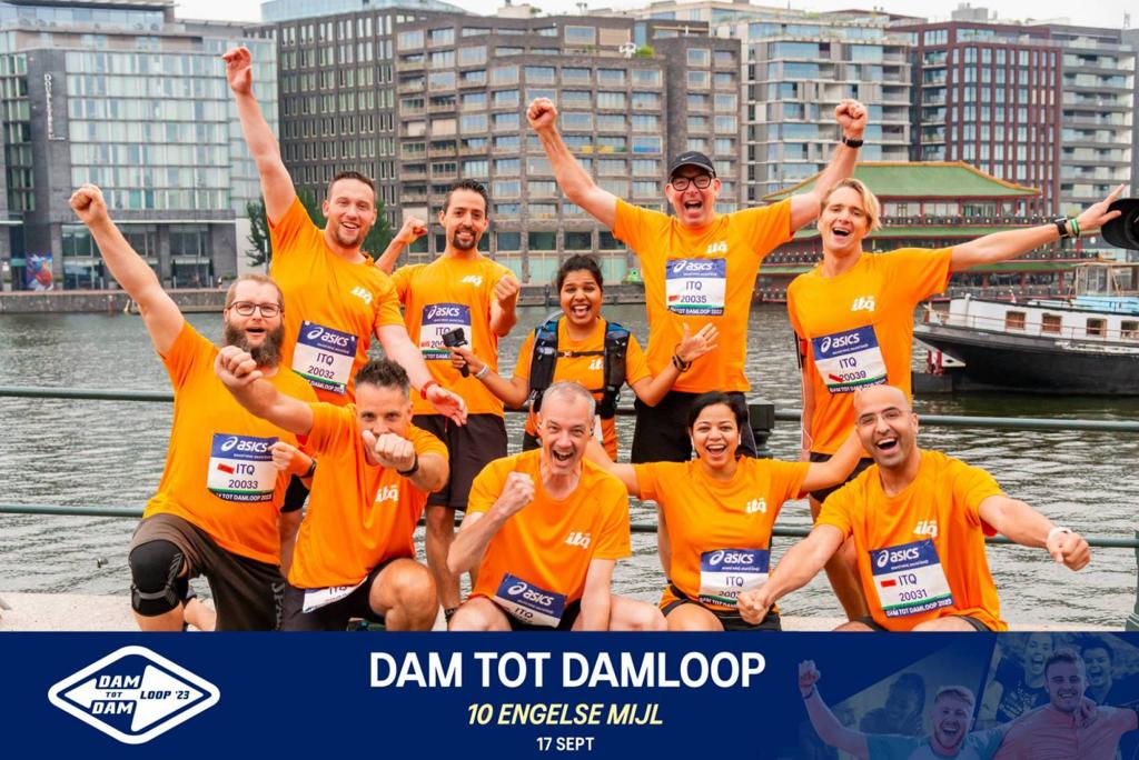 Proud of this ITQ team of toppers, we made it 'Dam tot Dam' run of 10 miles #ITQare #ITQlife <a href="/ITQ/">ITQ</a>