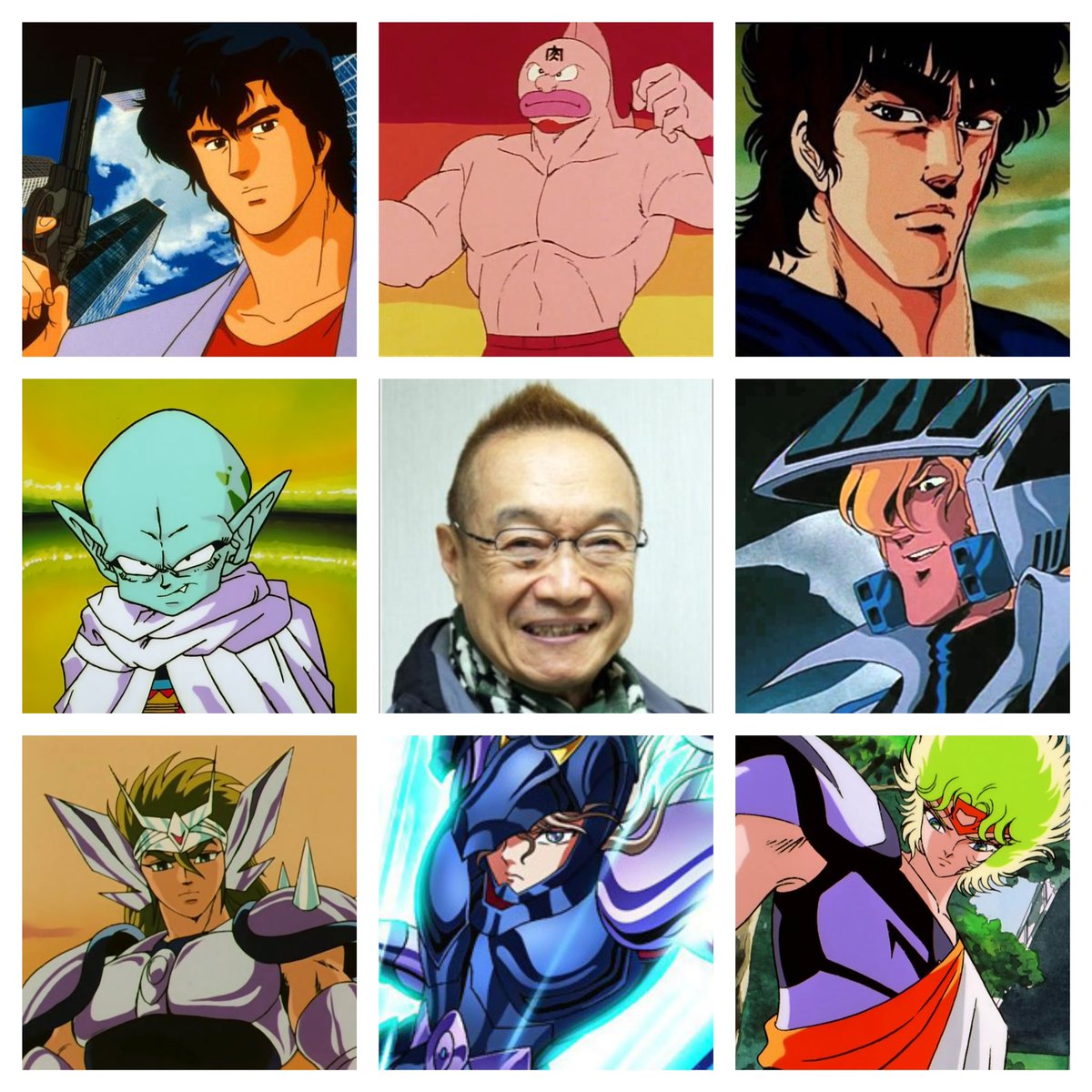 #seiyuu
18 septembre : joyeux anniversaire à Akira Kamiya (神谷 明), toujours en activité à 77 ans !
Quelle légende, quel palmarès : Ryō Saeba, Kinnikuman, Kenshirō, Garlic Jr, Roy Focker, Algol de Persée, Siegfried de Dubbhe, Atlas de la Carène...
Bravo et merci pour tout !