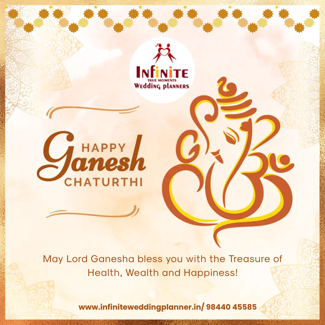 infiniteweddin1's tweet photo. May the divine blessings of Lord Ganesha bring you strength, courage, and wisdom to overcome life's challenges. Happy Ganesh Chaturthi! #infiniteweddingplanner  #eventorganiser  #weddingplanner https://t.co/JR3BsBlwz5