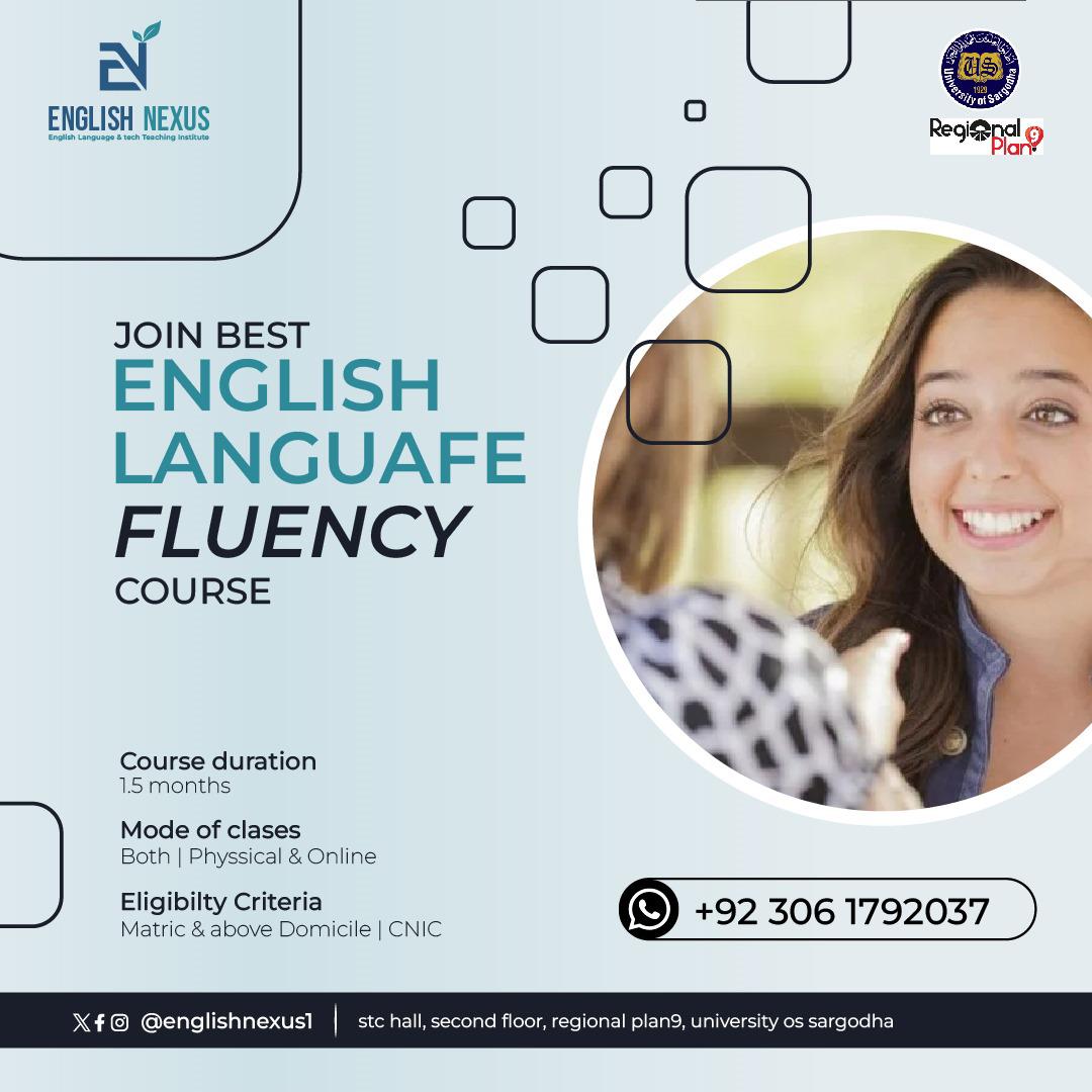 englishnexus1's tweet photo. English Language Fluency Course (Online Classes) begins next Monday
Interested candidates can contact for registration at 03061792037
#Englishlanguagefluency #interviewskills #cityofeagles #onlinelearning #distantlearning #TOEFL #englishnexus #msanosh https://t.co/6MNLCw0eEO