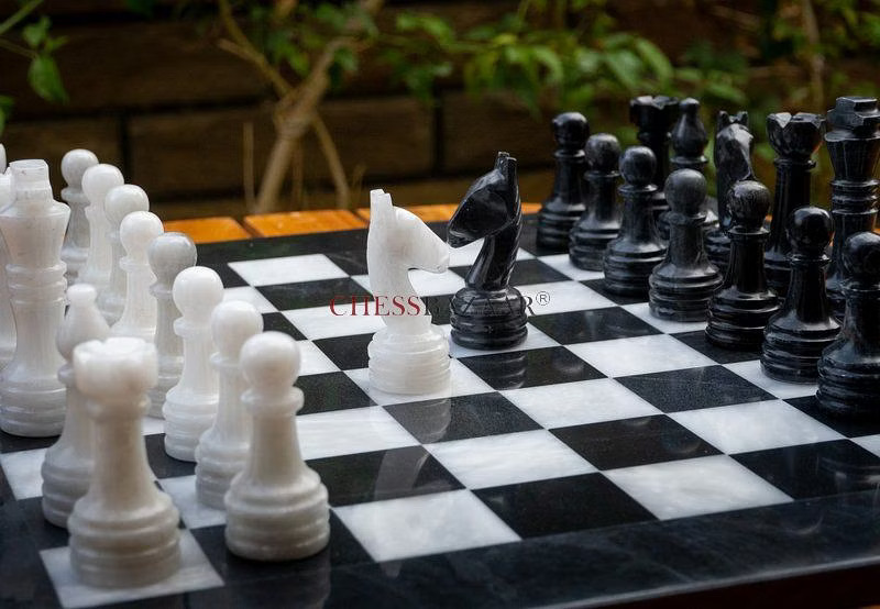 chessbazaar's tweet photo. Add a touch of luxury and sophistication to your chess game with the fully functional Marble Chess Set in Black & White Square With Black Border 3" King Size.
Order from here: https://t.co/nCj1toaE6m
#ChessSet #MarbleChessSet #Chess #ChessLovers #ChessEnthusiasts https://t.co/pbrGywvcO8