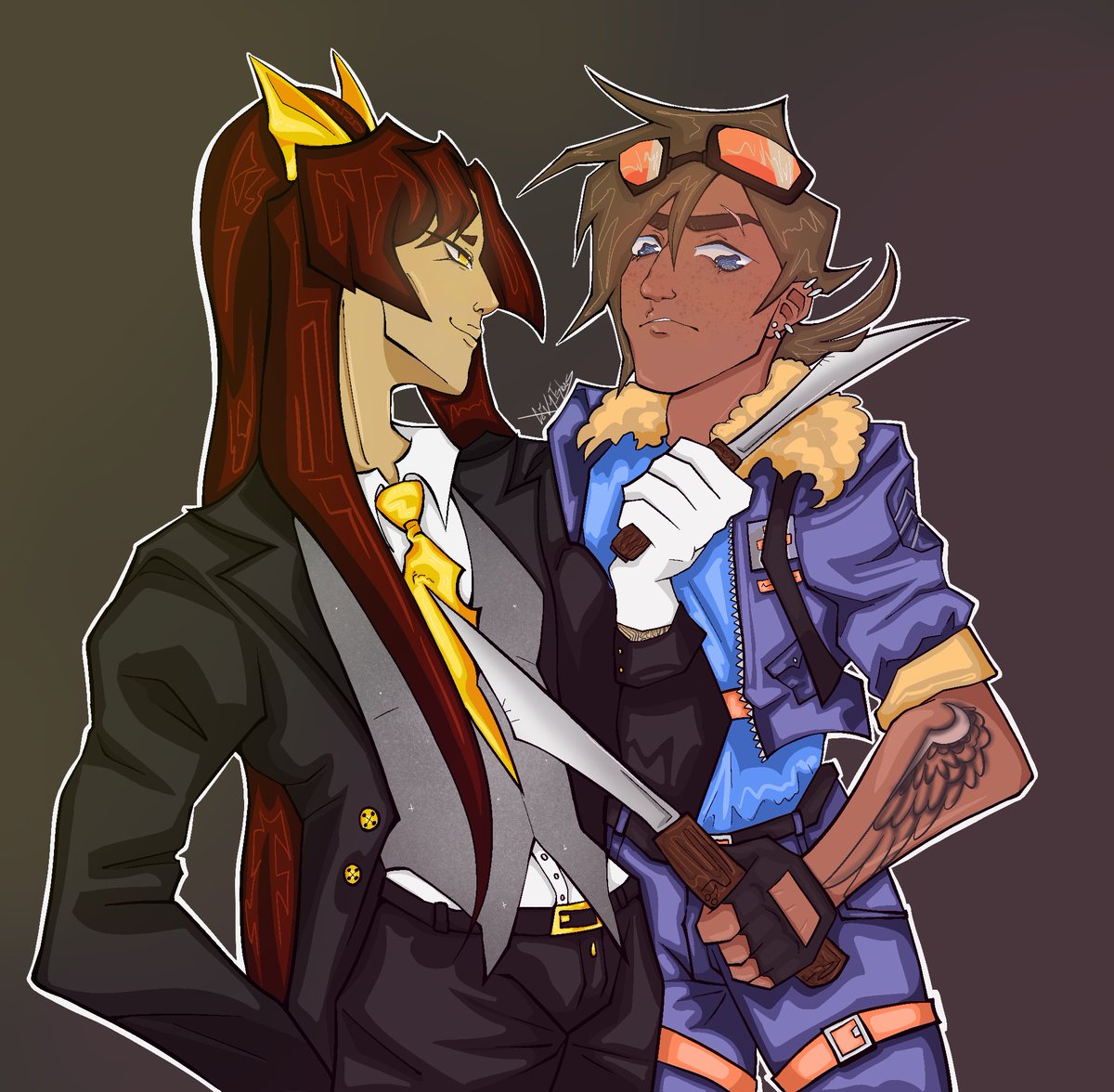 cornyigloos's tweet photo. Uhhhhh danganronpa bros (right - @smolivjuice) https://t.co/IPqVf70gn7
