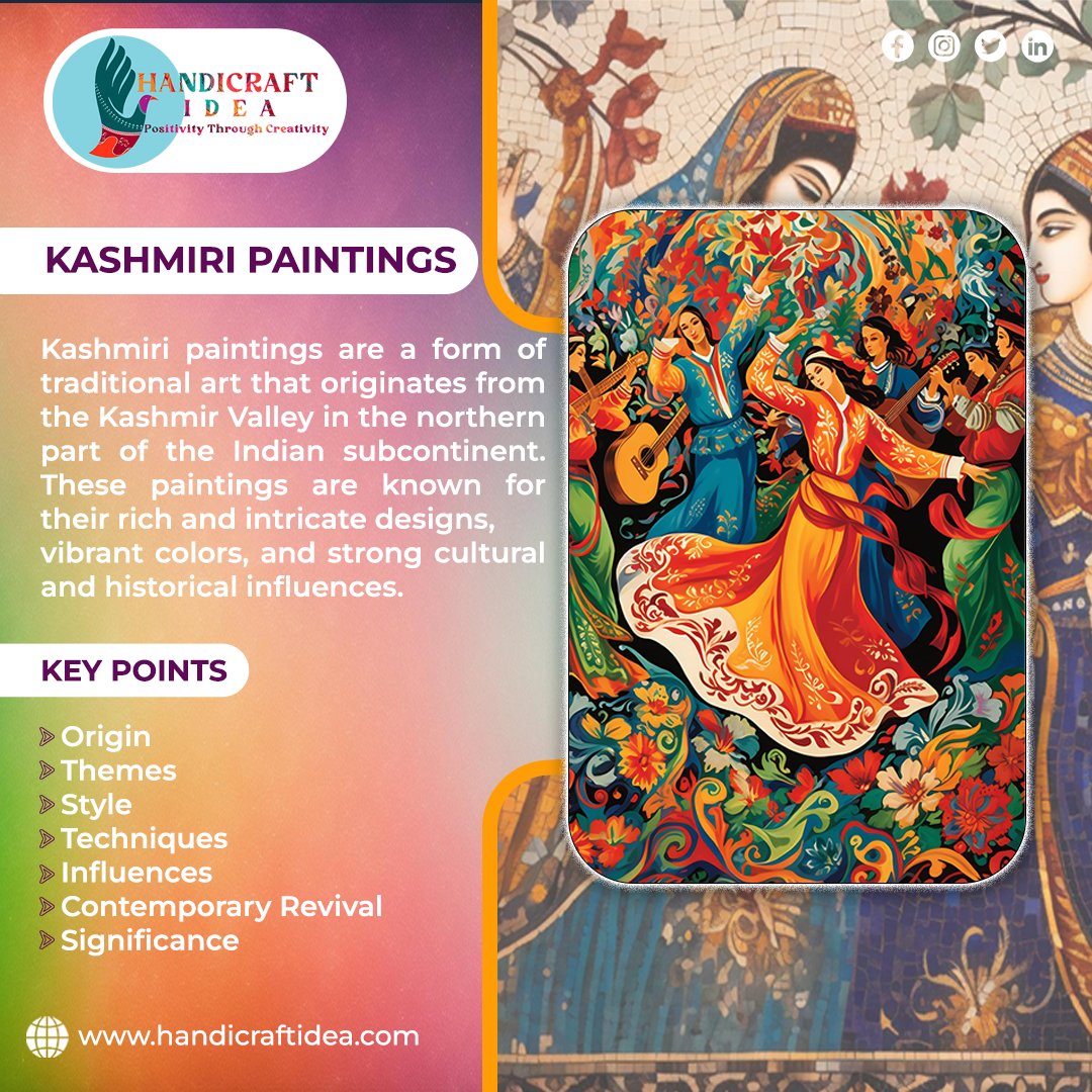 Immerse yourself in the exquisite world of Kashmiri paintings! #KashmiriArt #PaintingTreasures #Artistry #CultureInCanvas #HeritageArt #MasterpieceCollection #TraditionAndCraftsmanship #CanvasMagic #ArtLovers #ArtisticJourney #KashmiriPaintings #CulturalGems #IntricateDetails