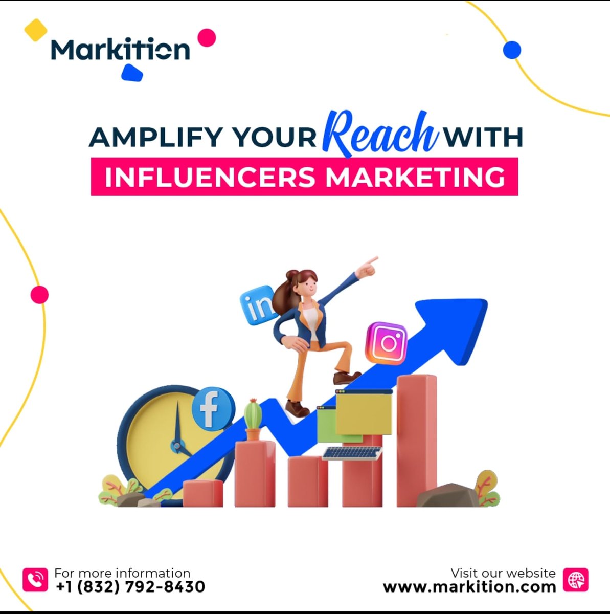 MarkitionPvt's tweet photo. "🌟 Amplify your reach and supercharge your brand with Markition Private Limited's Influencer Marketing Service! 📢 Harness the influence of industry leaders and take your message to new heights. Connect with top influencers today! 🚀 #InfluencerMarketing #Markition" https://t.co/uInNIEPTvB