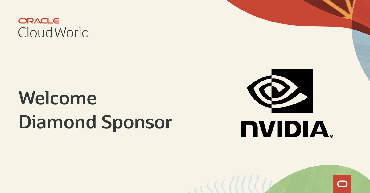Find out how <a href="/NVIDIA/">NVIDIA</a> is reshaping the industry with AI at <a href="/CloudWorld/">Oracle CloudWorld</a>: social.ora.cl/6013P7Ypf #CloudWorld