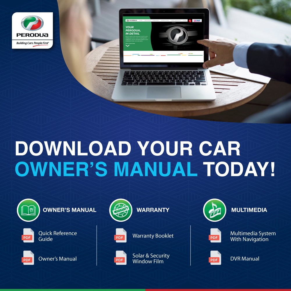 perodua's tweet photo. Learn and master your Perodua.

Get the detailed Perodua instructions and enhance your driving experience with the free E-Owner's Manual at https://t.co/XKUqzpOK7j. 

#Perodua #EOwnersManual #DrivingGuide https://t.co/sP2ivRBj8Z