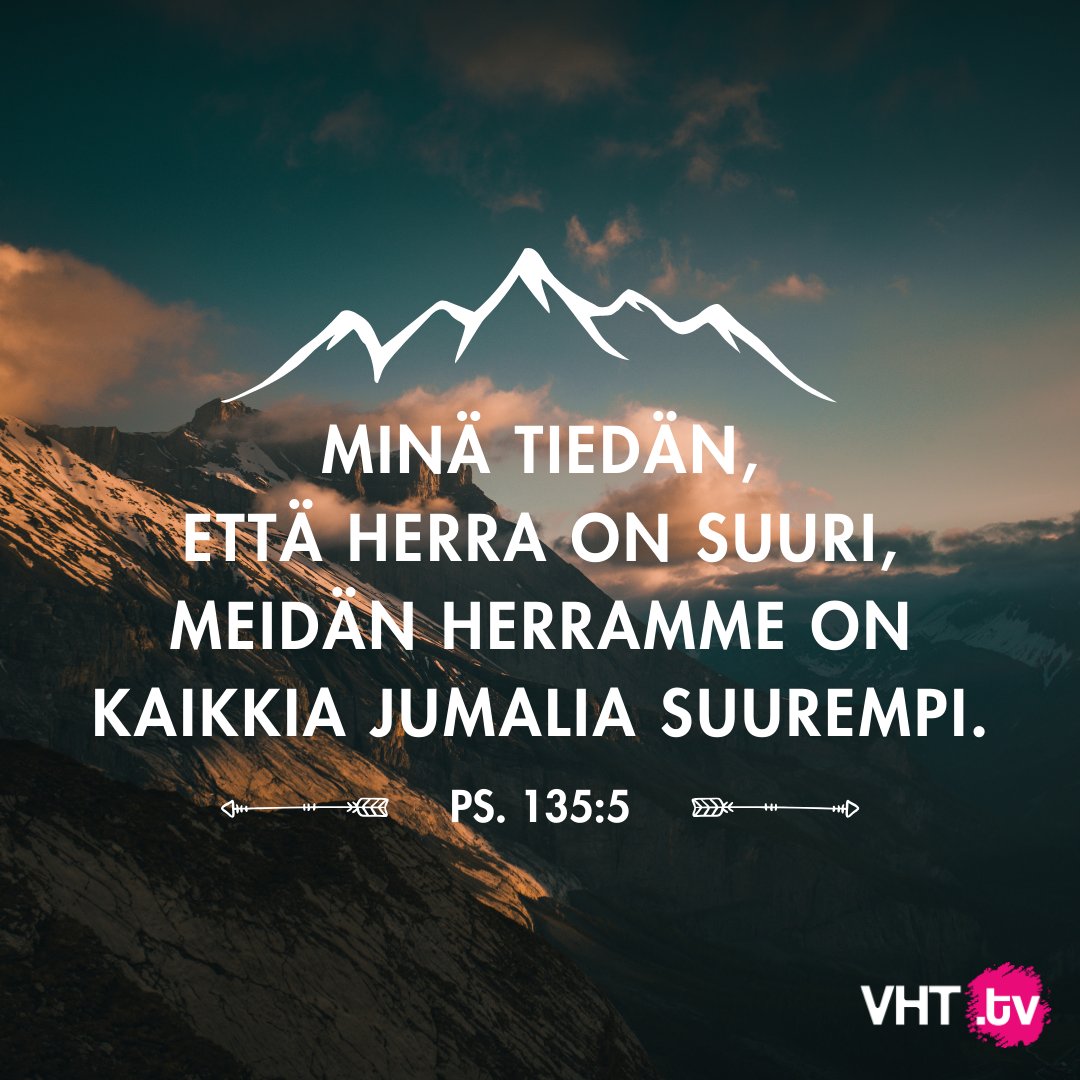 vht_tv's tweet photo. Kaikissa olosuhteissa Herra on suurempi. Kun rukoilemme apua Jumalalta, emme käänny heikon ja voimattoman Jumalan puoleen vaan Hänen puoleen, joka voi ja tahtoo auttaa. Jeesus itse rukoilee ja taistelee lakkaamatta puolestamme. Hän ei ole koskaan hävinnyt yhtään taistelua! https://t.co/SIPU24MN8w