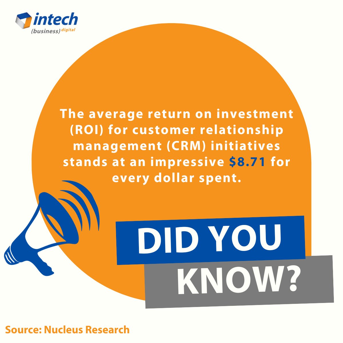 IntechSystems's tweet image. 📈 Invest in CRM, where each dollar spent returns $8.71! 💼 Unlock the potential of seamless customer relationships, data-driven decisions, and market domination. 💪 Don&apos;t follow, lead with CRM! 🔥 #CRM #ROI #Dynamics365CRM #Dynamics365 #CustomerRelationshipManagement #TechFacts