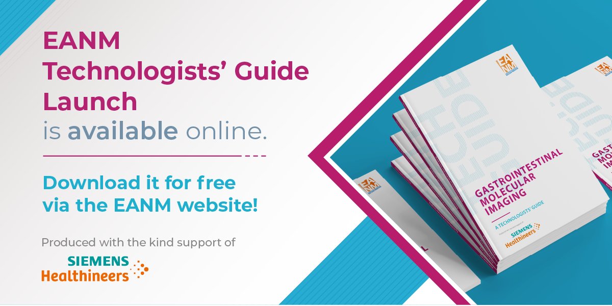 EANM_NucMed's tweet image. The EANM #Technologists’ Guide on ‘Gastrointestinal Molecular Imaging‘ was launched last week during our Annual Congress #EANM23. 
 
Download it for free now! 👉 bit.ly/3KUsgkK
 
Many thanks to our dedicated authors &amp;amp; the EANM Technologists Committee for their work! 👏