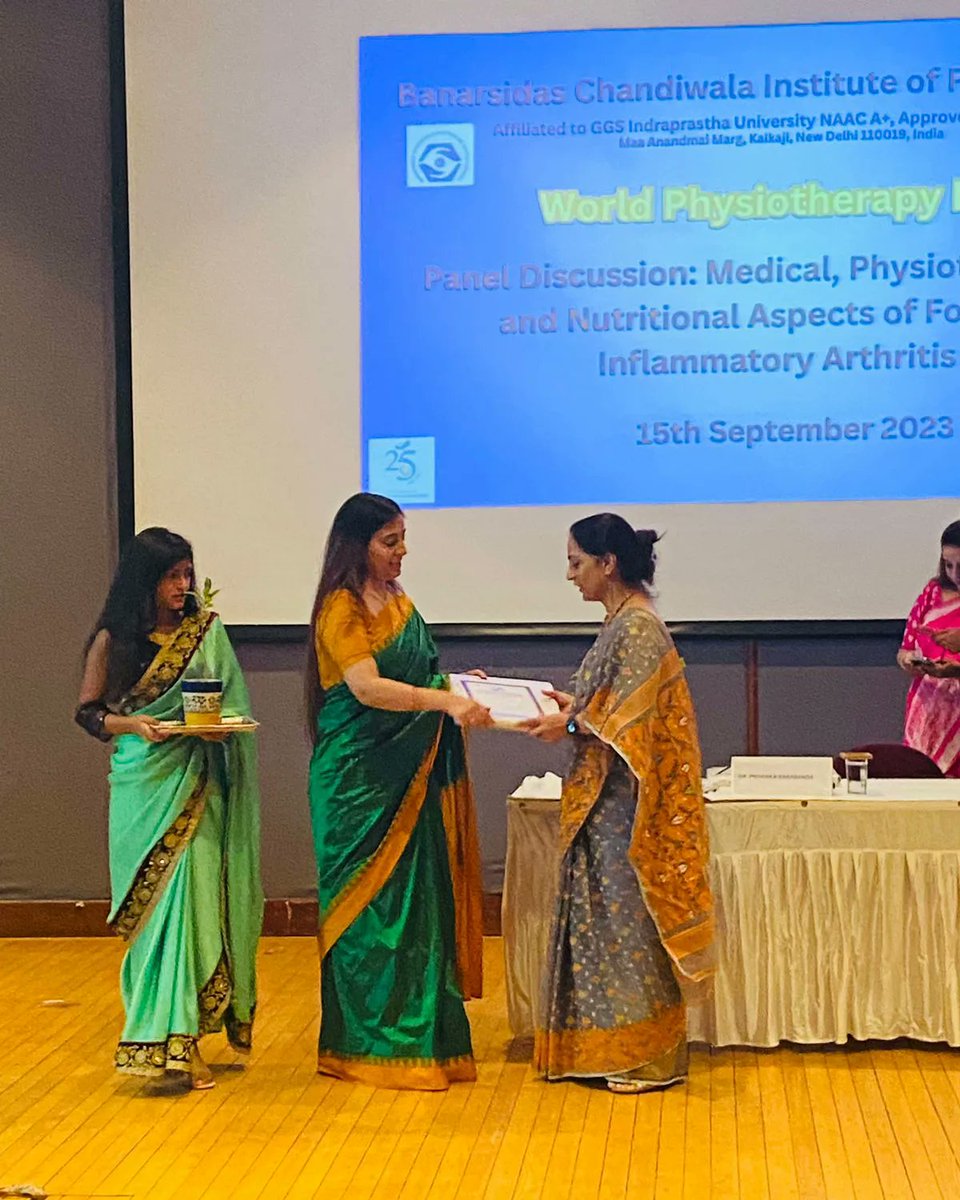BanarsidasP's tweet image. On world physiotherapy Day Banarsidas Chandiwala Institute of Physiotherapy organized panel discussion enlightening on  " Inflammatory Arthritis".
#WPD #BCIP #paneldiscussion #panelists #ggsipu #arthritis