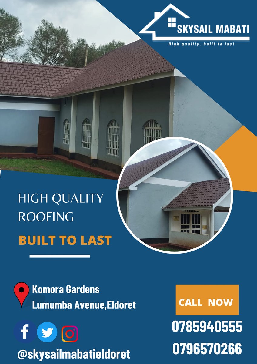 A cold morning has nothing on us!
Manufacturing the highest quality of mabatis #builtolast
Visit us today at Komora Gardens, Lumumba Avenue Eldoret to #experiencebetter
Or contact us via SMS/CALL/WHATSAPP on 0785940555 / 0796570266
#skysailgroup #skysailmabati #sky840 #sky868