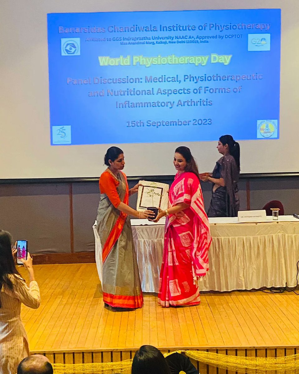 BanarsidasP's tweet image. On world physiotherapy Day Banarsidas Chandiwala Institute of Physiotherapy organized panel discussion enlightening on  " Inflammatory Arthritis".
#WPD #BCIP #paneldiscussion #panelists #ggsipu #arthritis