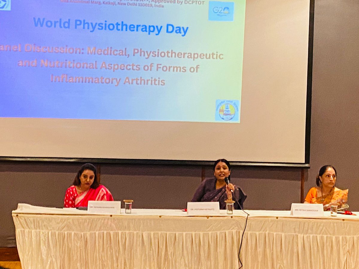 BanarsidasP's tweet image. On world physiotherapy Day Banarsidas Chandiwala Institute of Physiotherapy organized panel discussion enlightening on  " Inflammatory Arthritis".
#WPD #BCIP #paneldiscussion #panelists #ggsipu #arthritis