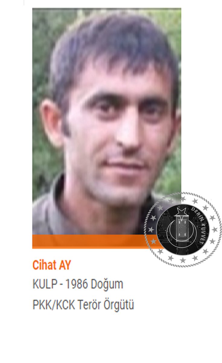 🟥 BTÖ’nün sözde- Orta Saha ve Amed Eyalet Sorumlusu olarak faaliyet gösteren, Bakanlığımızca Terörden Arananlar KIRMIZI Kategori'de aranma kaydı bulunan Axin Muş kod adlı Hülya Demirer
 🟧 BTÖ’nün sözde Lice Ferhat Gücü Sorumlusu olarak faaliyet gösteren, Terörden Arananlar