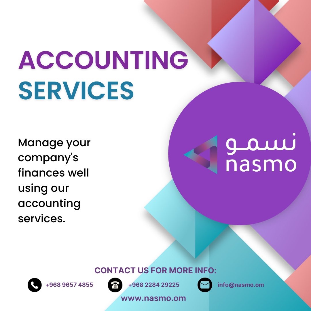 nasmo_int's tweet photo. We provide services like 
- setup charges for the company in software
- obtaining tax identification no., tax card, etc
- audit 
……….………….… and many more 

For more information contact us. 

#nasmointernational #oman #madinatqaboos #finance #money #tax #vat #audit #CA https://t.co/8wMmVw4IAi