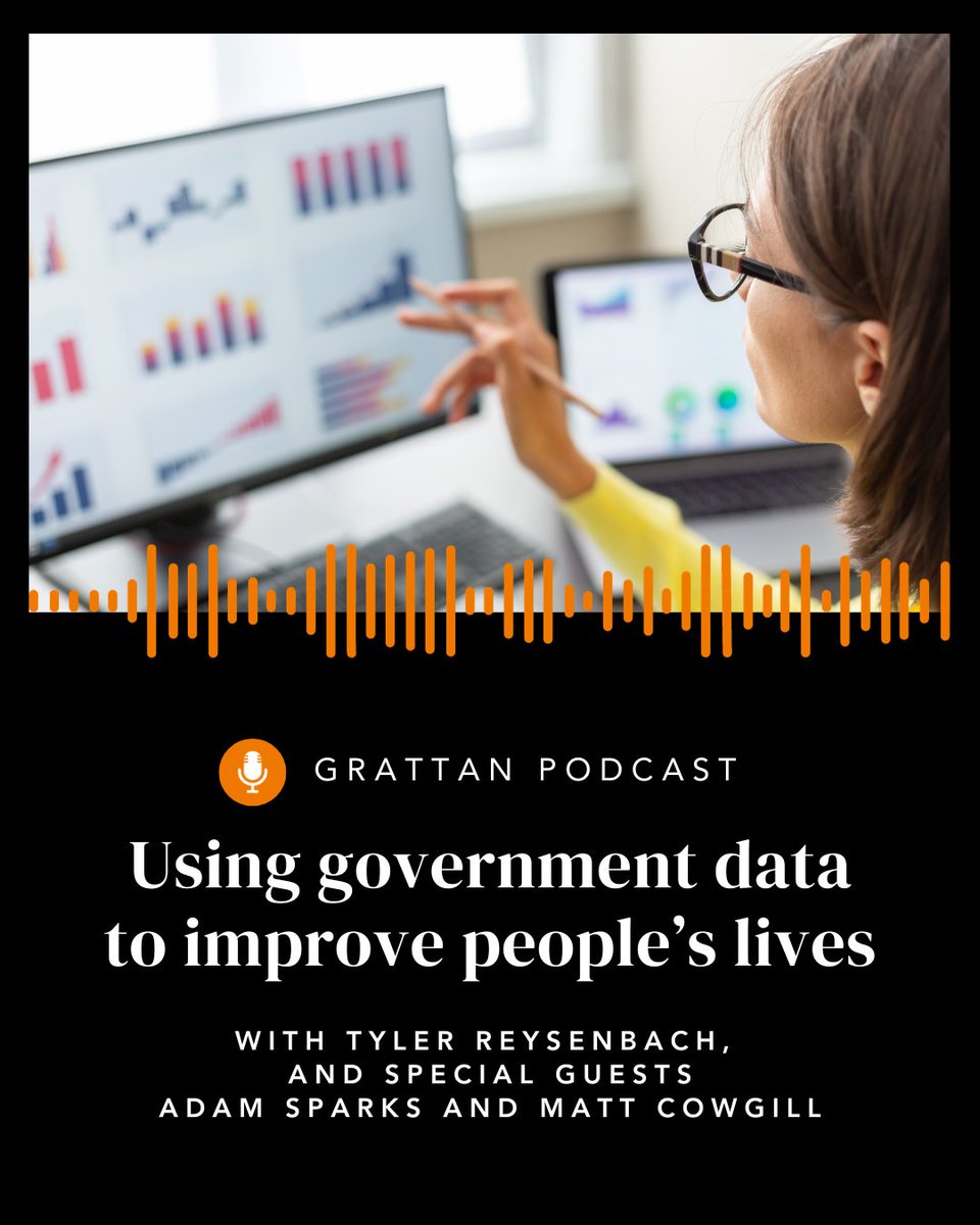 Government data is essential for informed public policy debates. But a lot of this data is locked away. 📈 

On our latest podcast, <a href="/illbe_bach/">Tyler Reysenbach</a> discusses how governments could get better at data with special guests Adam Sparks and <a href="/MattCowgill/">Matt Cowgill</a>. 
buff.ly/3Rqvktk