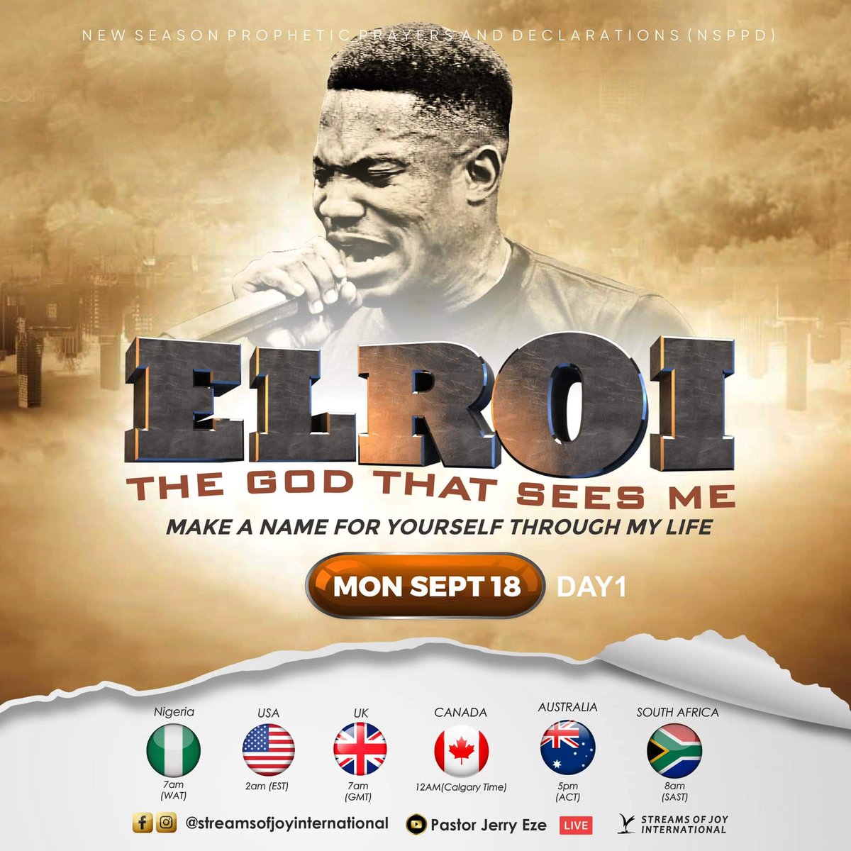 GEEADAMS21's tweet photo. EL ROI [THE GOD THAT SEES ME] MAKE A NAME FOR YOURSELF THROUGH MY LIFE | NSPPD | 18TH SEPTEMBER 2023

YouTube
https://t.co/cinw6KrjZu

Facebook
https://t.co/B6sqgMbChS

Instagram
https://t.co/DjtVNy2cnG https://t.co/z0rydMC0eC