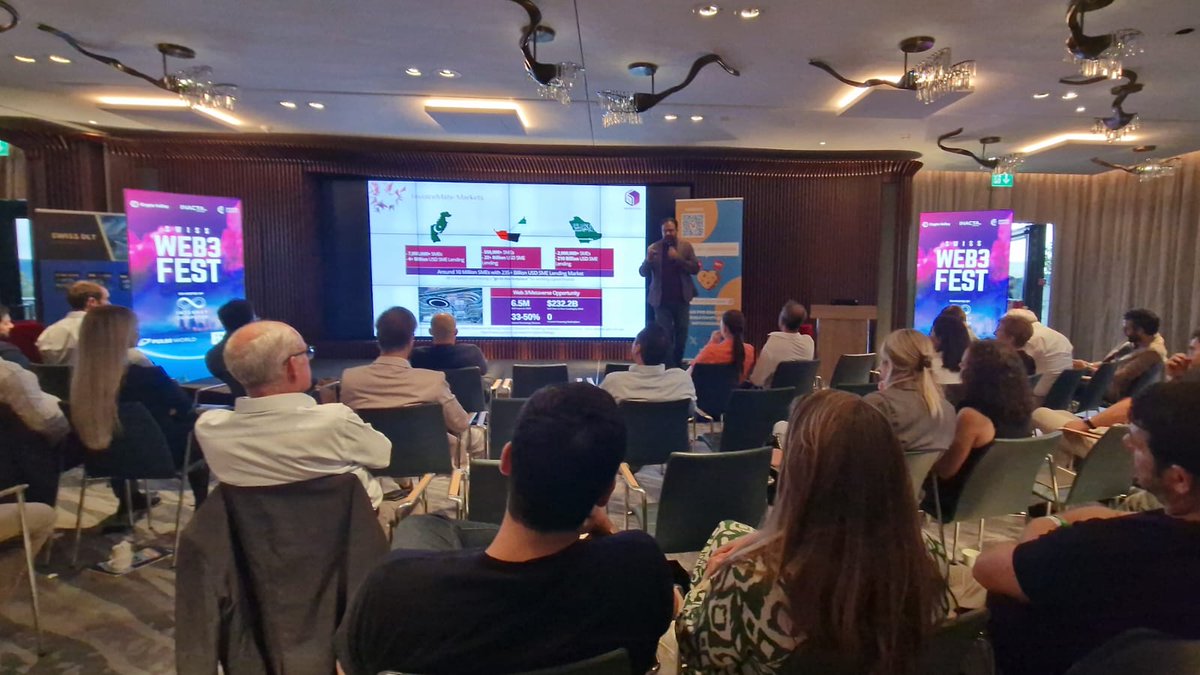 defaprimitive's tweet photo. Chief Mate at InvoiceMate, Muhammad Salman Anjum @TheFeelogical delivering the keynote on how InvoiceMate is "Disrupting Invoice Financing Ecosystem' at UNCONFERENCE, Swiss WEB3FEST @web3fest_int Five Zurich Hotel, Zurich, Switzerland.
#InvoiceMate #InvoiceFinacing #WEB3FEST https://t.co/fda2zN9St3