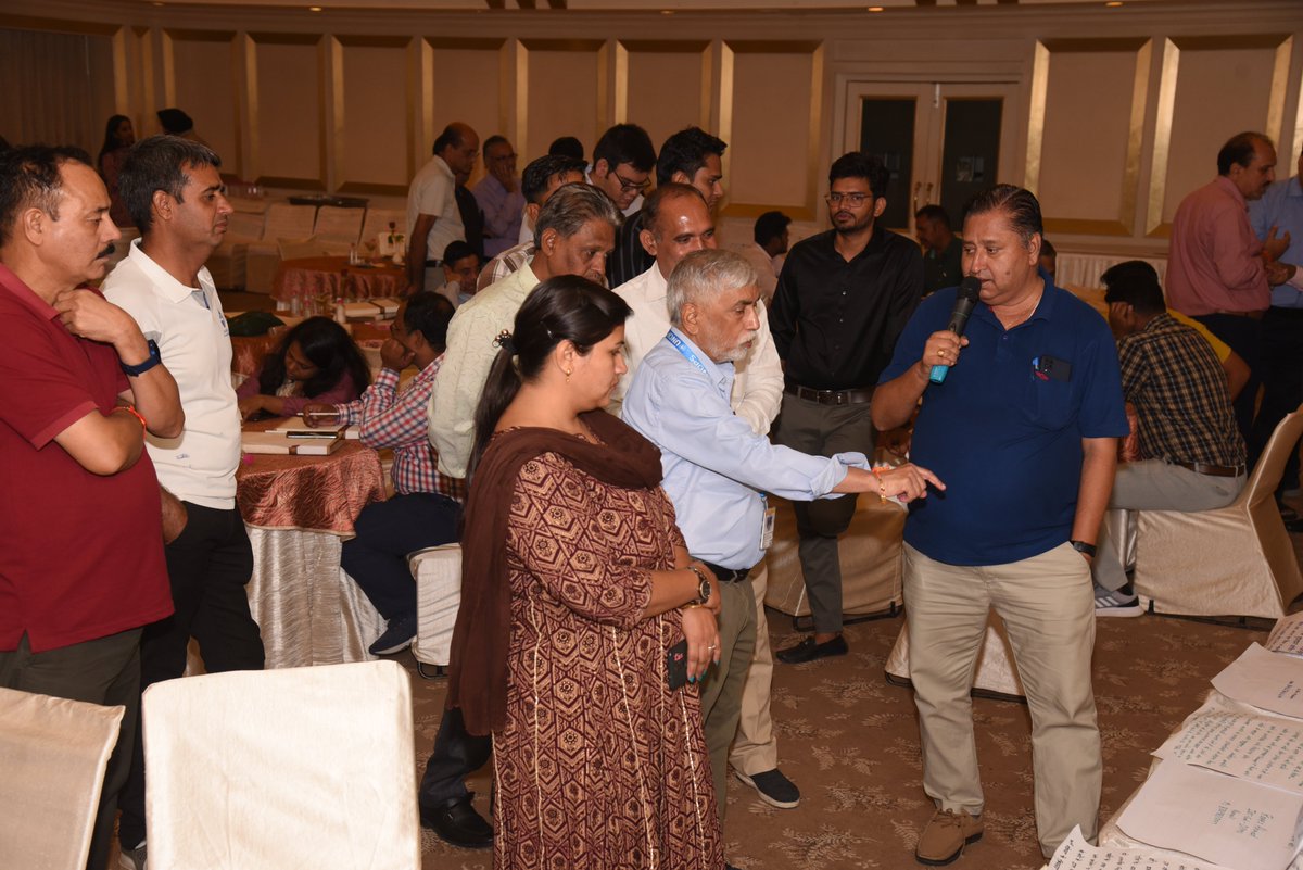 UNOPS_India's tweet photo. Hunting and Gathering session going on that Rajasthan #stateRALworkshop to learn and share from the good practices under Jal Jeevan Mission, India in the state. @mahajan_vini @iamvikassheel @UNOPS @RajGovOfficial @MinisterPHEDRaj @jaljeevan_ @DenmarkinIndia https://t.co/A8PKWhqHMv