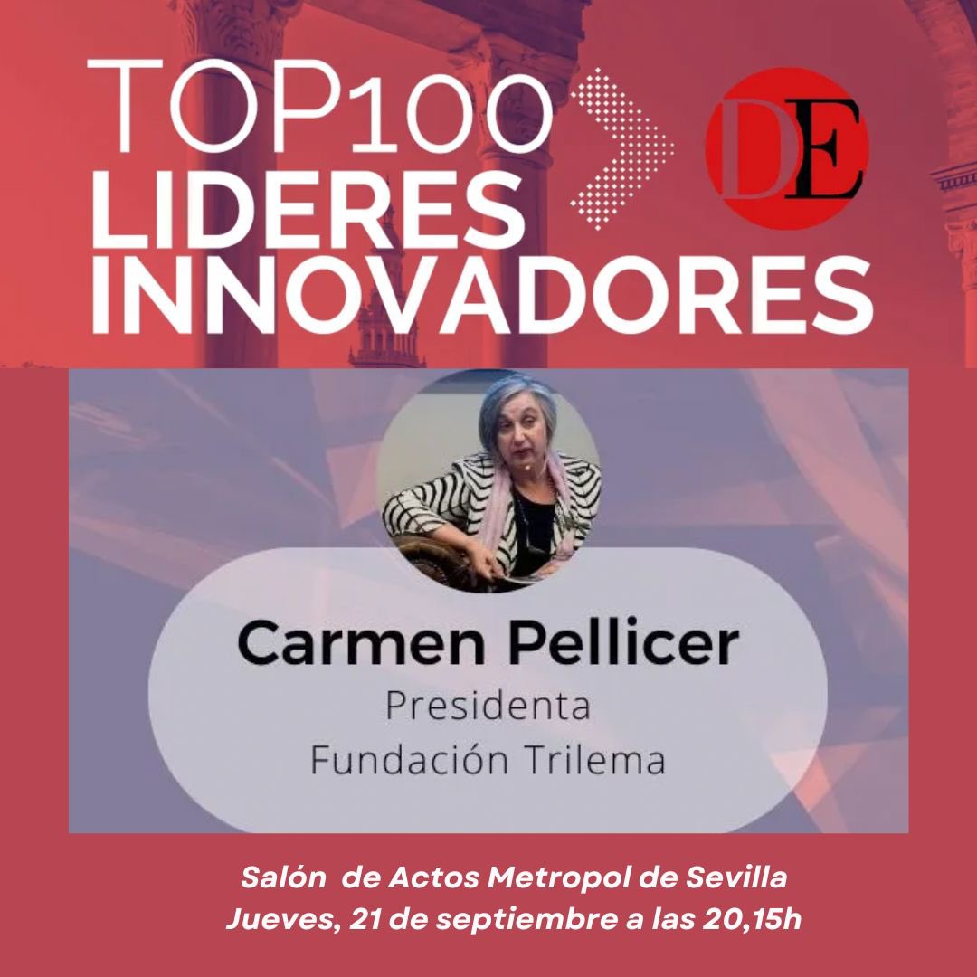 trilemaedu's tweet photo. Comenzamos la semana con un reconocimiento hacia nuestra presidenta @carmenpellicer_ que ha sido incluida en el ranking "Top 100 líderes Innovadores" en la categoría de Educación #Rankingtop100innovadores #Top100lideresInnovadores Nos vemos este jueves en #Sevilla https://t.co/Q1FVx5FKpV
