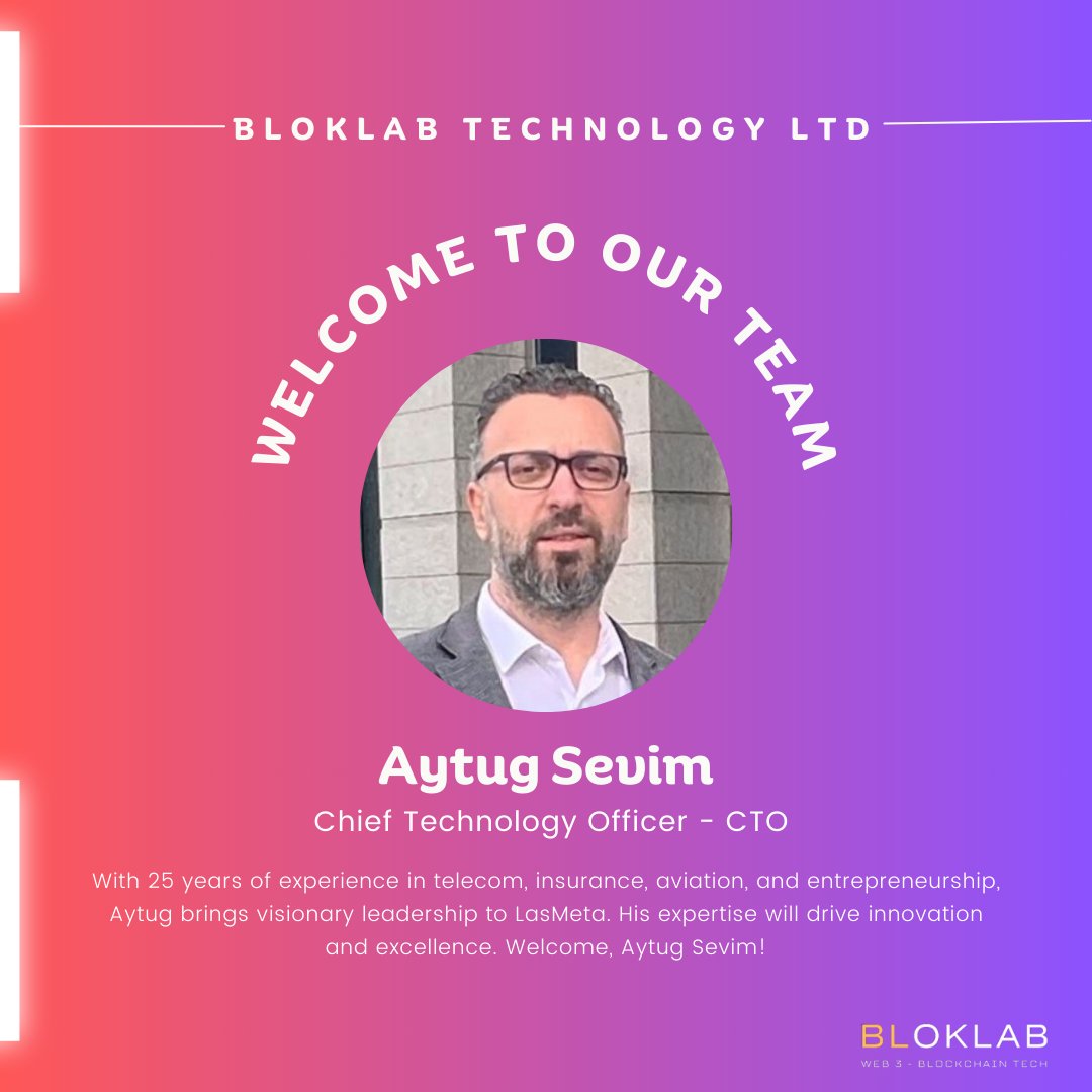 We welcome Aytug Sevim, who has joined our team to take on the Chief Technology Officer - CTO role, to the team!

Aytug is rolling up his sleeves to share his 25 years of experience and expertise with #LasMeta! 🤘
