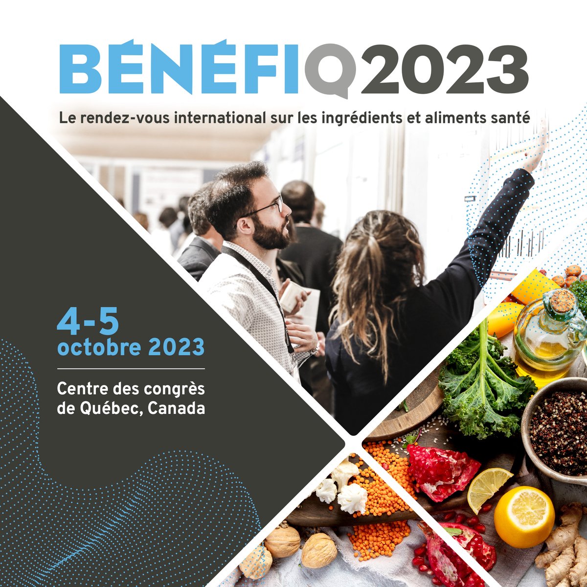 SophieNicklaus's tweet photo. Je serai à BÉNÉFIQ les 4 et 5 octobre au Centre des congrès de Québec. Je parlerai d'alimentation durable, sous l'angle des politiques publiques et des innovations territoriales. Inscriptions : https://t.co/8ANXwzPle8
#benefiq2023 #INRAE #inaf #universitélaval #MAPAQ #FRQNT https://t.co/IJxl77p36I