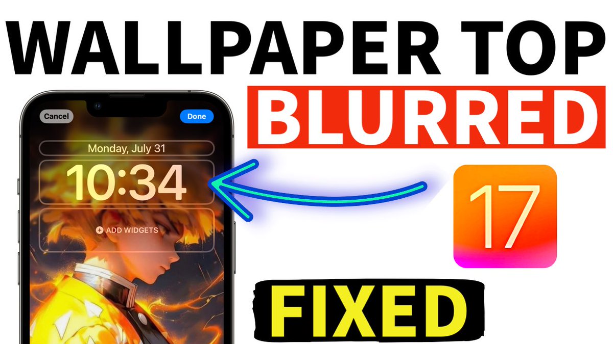 TechnicalBeardo's tweet image. iOS 17 - How to Fix TOP PART of Lock screen Wallpaper Getting Blurred in iOS 17 on iPhone
💠 Watch : youtu.be/3vzIRXe55V8

#iOS17 #Wallpaper #technicalbeardo 
#iPhone15Pro 
Do Subscribe &amp;amp; Follow❤️