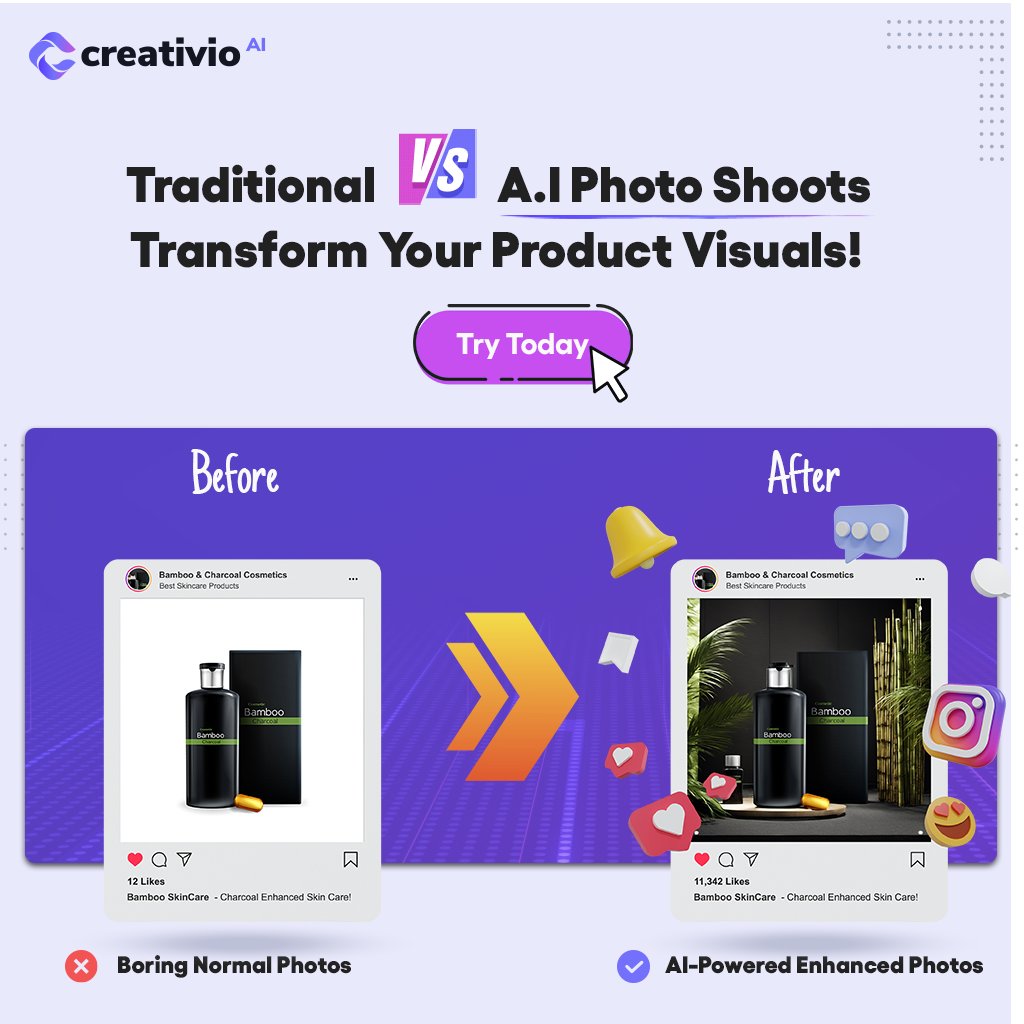 🚀 Entrepreneurs, listen up! 🚀 
Transform your product photos with Creativio AI! 🔥 📸 Stunning shots in 60 seconds! 
💥 FIRST 1000 get a special ONE-TIME fee offer!🎉 🔒 100% satisfaction or money back! 

Grab your spot NOW 👉 creativio.io/founders-speci…
#CreativioAI #SpecialOffer