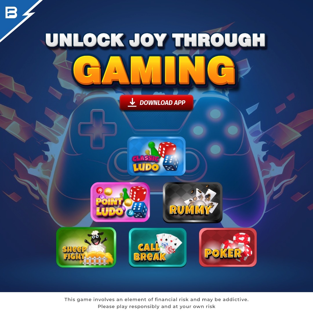 batballeleven's tweet photo. Unlock Boundless Joy with #Gaming🎮 and Seize Your Chance to Win Big on #BatBall11!🏆💰
📲 Join The Fun Now: https://t.co/DeGJDVchoY
#Ludo #OnlineLudo #CallBreak #Rummy #OnlineRummy #RummyOnline #SheepFight #Poker #OnlinePoker #WinBig #GamingApp #GameChanger #BatBall11App https://t.co/sY8XpsiK1D