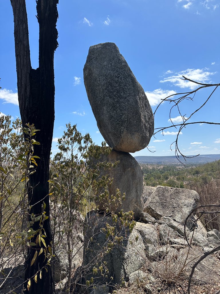 A (surprising) first for the girls today. Their first visit to Balancing Rock! Anyone who knows my family has probably at some point made the trek. However somehow, these two have always missed out! Today we made it to within a stone's throw, which only left a short climb.
