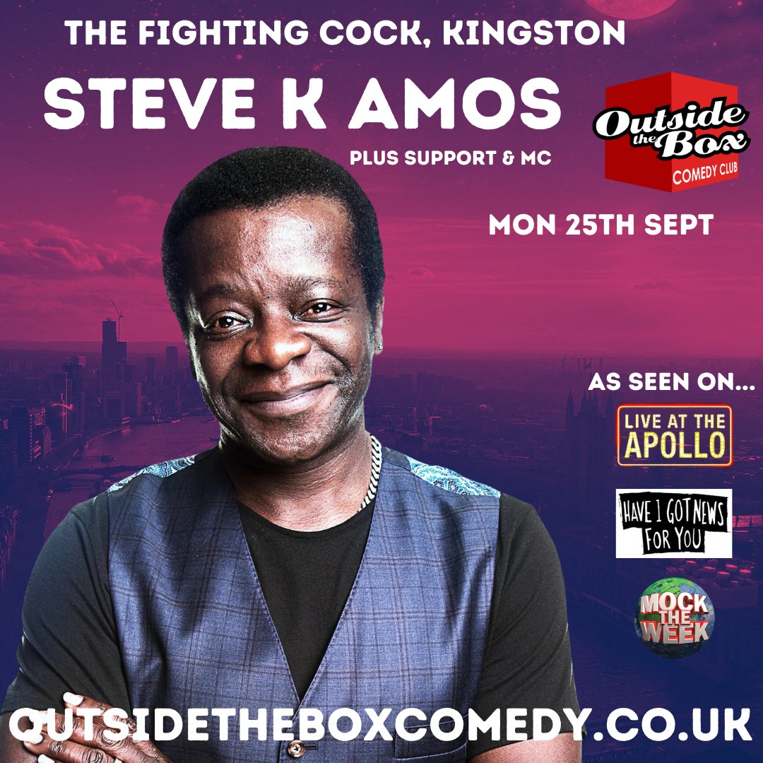We have @stephenkamos headlining with us in Kingston at the @OTBcomedy on Monday 25th Sept. Get tickets are outsidetheboxcomedy.co.uk/show-listings.…