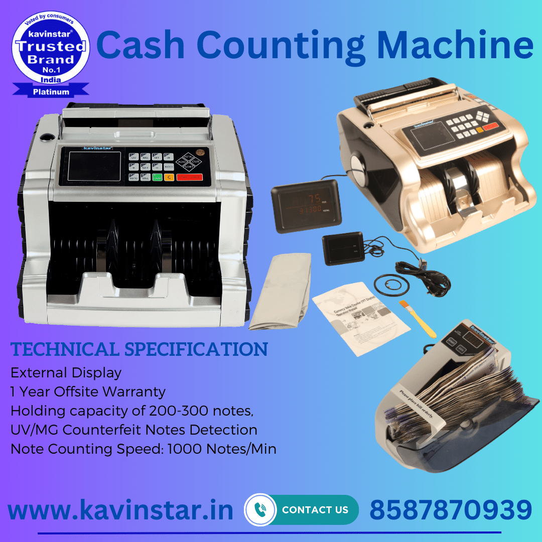 Kavinstarindia1's tweet image. 𝐁𝐞𝐬𝐭 𝐜𝐮𝐫𝐫𝐞𝐧𝐜𝐲 𝐜𝐨𝐮𝐧𝐭𝐢𝐧𝐠 𝐦𝐚𝐜𝐡𝐢𝐧𝐞𝐬 𝐢𝐧 𝐈𝐧𝐝𝐢𝐚: 𝐊𝐚𝐯𝐢𝐧𝐬𝐭𝐚𝐫 𝐢𝐬 𝐛𝐞𝐬𝐭 𝐝𝐞𝐚𝐥𝐞𝐫
up to 20% Discount on all Money Counting Machines 
#NoteCountingMachine #CashCountingMachine #CurrencyCountingMachine
kavinstar.in/product-catego…