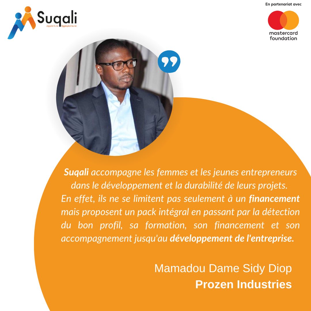 ✨ Chez <a href="/SuqaliSN/">Suqali</a>, notre plus grande fierté réside dans les réussites de ceux que nous soutenons.

💪 Chaque témoignage est une preuve vivante de la puissance de la détermination et de l'opportunité.

#Suqali 
#MastercardFoundation
#YoungAfricaWorks
#Témoignages
#Kebetu