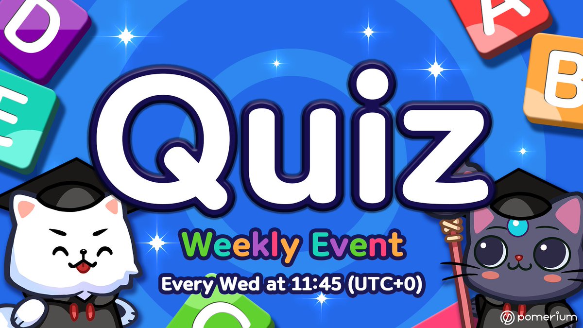 📢Trivia Quiz is back!! 😎– it's kicking off soon!💥 📅Date: 2023.09.20 11:45 AM (UTC+0) 💸Prize: $50 PMG for 10 winners ($5 worth of PMG each winner) 📍Place : #🎇 | trivia-night channel in Pomerium Discord 📑Rules: 1. Every participant should follow our Twitter account and…
