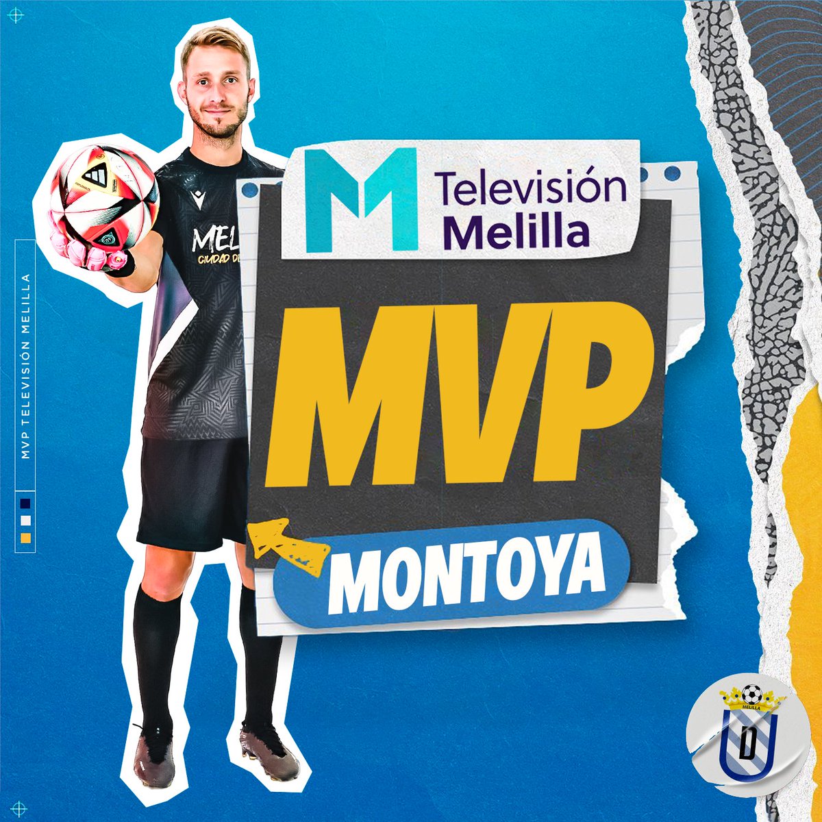 ⭐️MVP⭐️

Para la afición azulina, <a href="/JaviMontoya31/">Javi Montoya</a> fue el mejor de los unionistas en el #MelillaRecre disputado ayer.

📺 Sección patrocinada por @tvmelilla