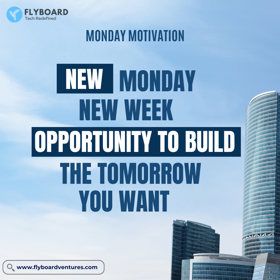 flyboardventure's tweet photo. It is time to analyze your strengths and do your best today to improve your tomorrow. Get Started and Get Going Reach Your Goals #MondayMotivation #mondaythoughts #Mondayvibes #datascience #technology #BusinessGrowth  #BusinessDoneBetter  #opportunities https://t.co/5JmoPUTxFJ